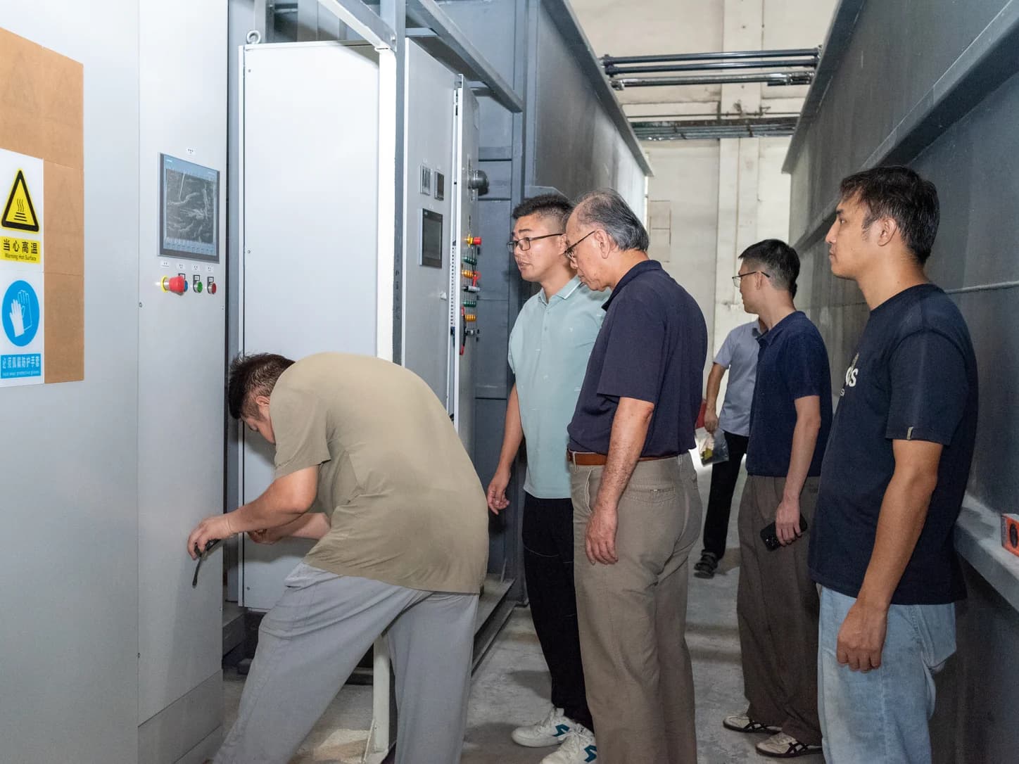Factory acceptance inspection of industrial water treatment equipment