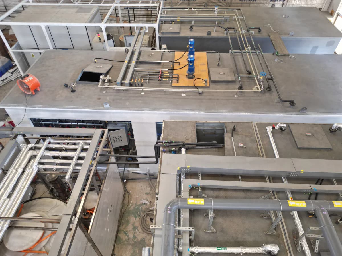 Wastewater treatment equipment assembly for a North American battery project