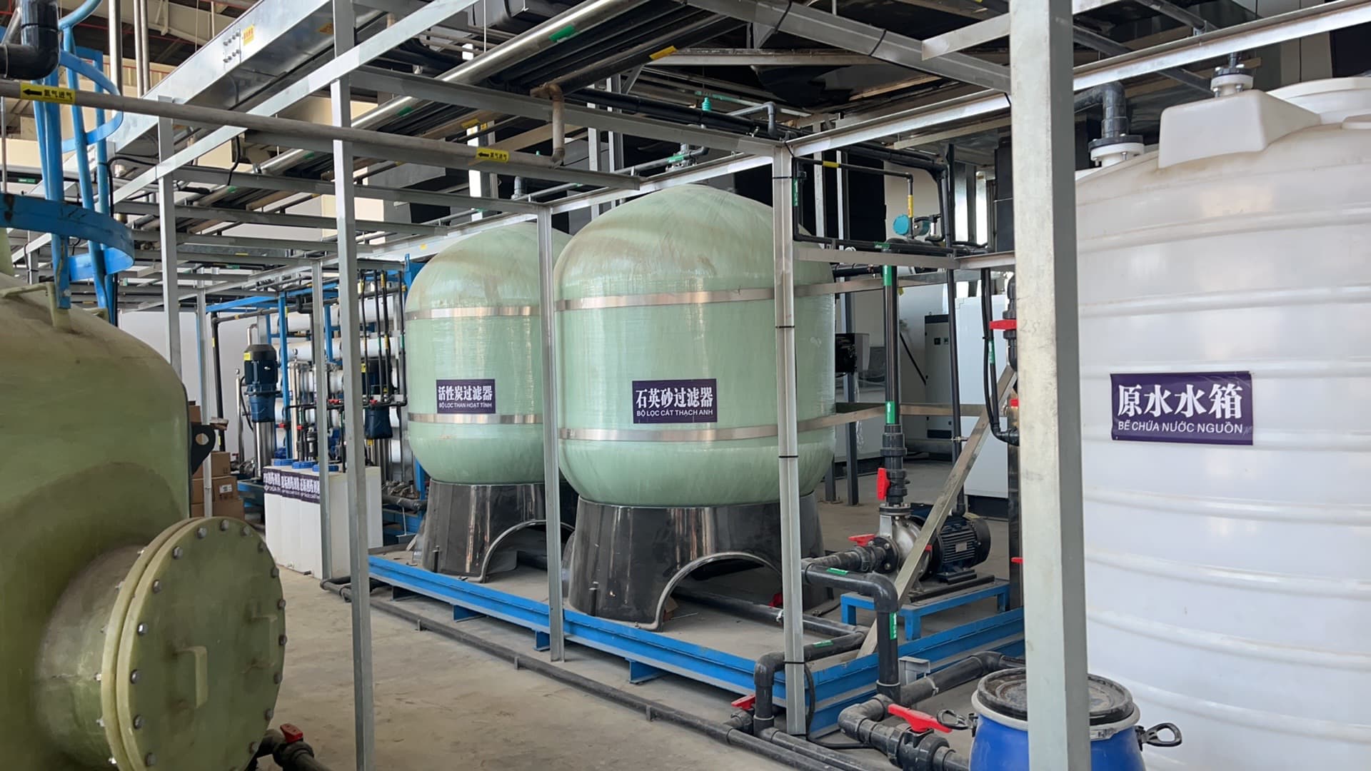 Pretreatment equipment for a Vietnam lithium battery pure-water project