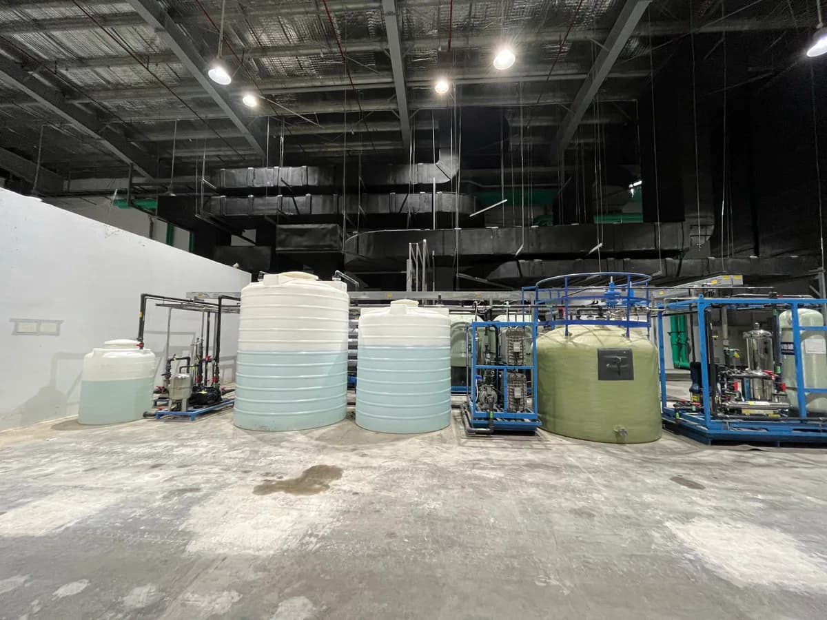 Treatment skid and process piping for a Vietnam battery wastewater project